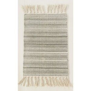 Set of 4 Placemats Woven Grey White Silver Neutral Boho Holiday Artist Accents